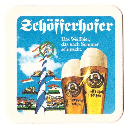 5x Pivní tácek - Schöfferhofer - Pivo a související předměty