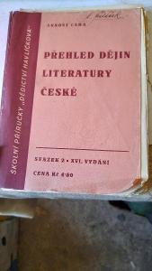 Přehled dějin literatury české - kniha