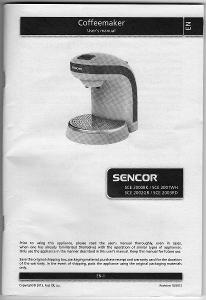 Sencor SCE 2000BK, 2001WH, 2002GR, 2003RD návod kávovar 