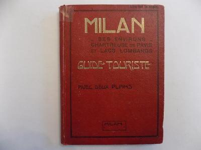 STARÁ MAPA Č.224 - ITÁLIE - MILÁNO, 50 X 57 CM,ASI 1910,70 STRAN