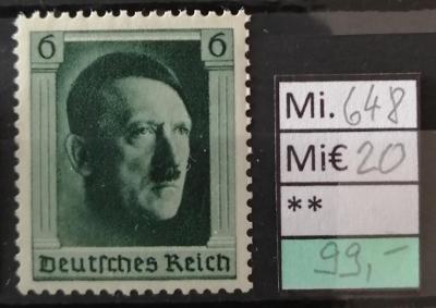 Deutsches Reich, DR Mi 648**
