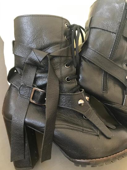 Práva kuze luxusní ručně dělané kozačky na zakázku 36,5  - Dámské boty