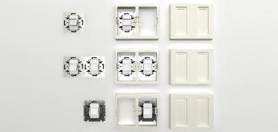 Redukce pro 2 ks Philips Hue Dimmer Switch na EU krabičku (DS-S-12K)