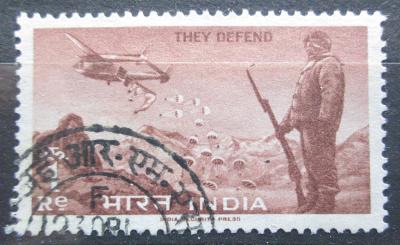 Indie 1963 Letadlo a voják Mi# 355 0077
