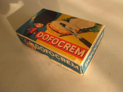 Stará krabička od Dofocrem Denmark pro panenky
