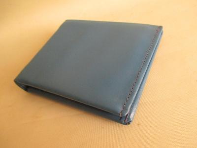 Stará modrá kožená peněženka ČSSR / nepoužitá 