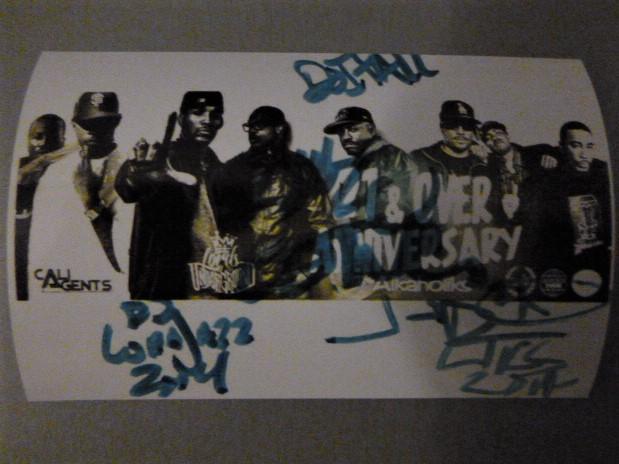 REPRINT FOTO 10x15 cm podpisy členů hip hop: LORDS OF THE UNDERGROUND  - Reprinty, kopie a fotokopie pohlednic