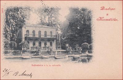 Kroměříž (Kremsier) * Zámecká zahrada, bažantnice, budova * M234