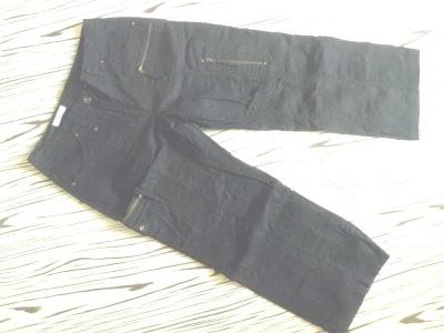 YESSICA pěkné černé 7/8 kalhoty-kapsáče č 38 /pas 78cm/
