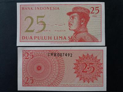 25 SEN - INDONÉSIE 1964 - UNC !!!.