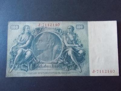 Bankovka Německo Říše 100 Marek  Reichsbanknote sto DM Hundert Mark 