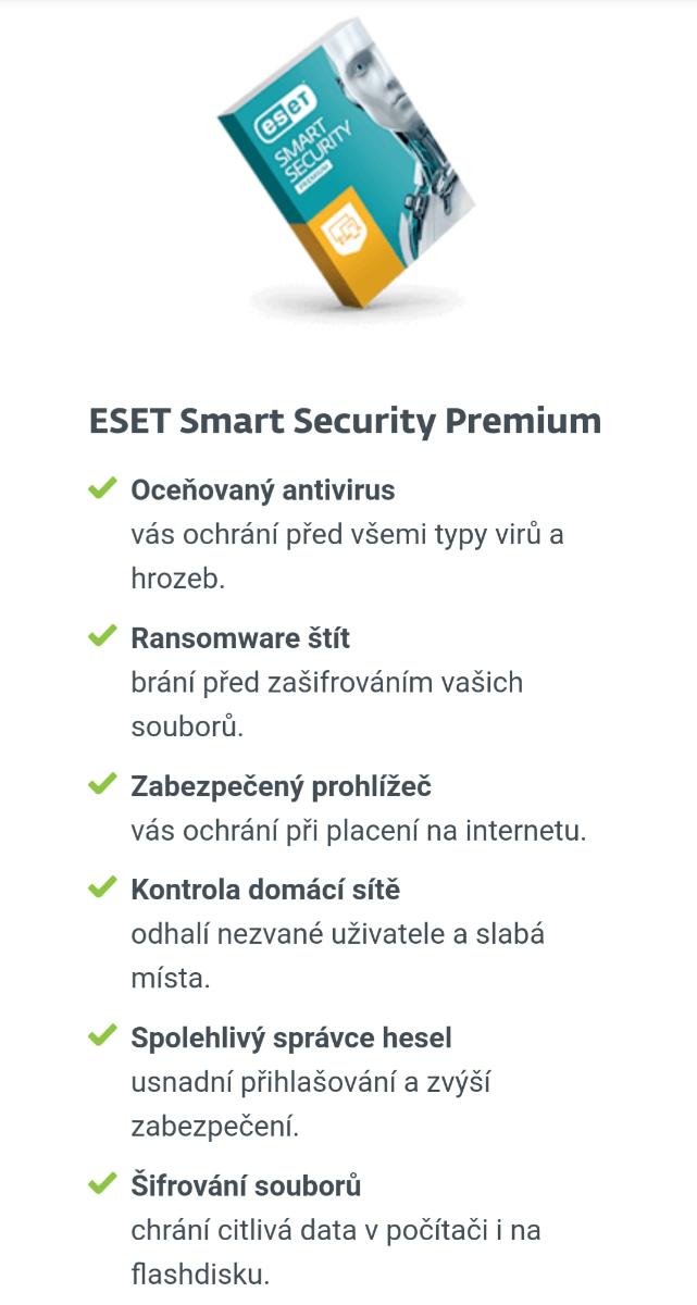 ESET Smart Security Premium 1PC / 2 roky  - Počítače a hry