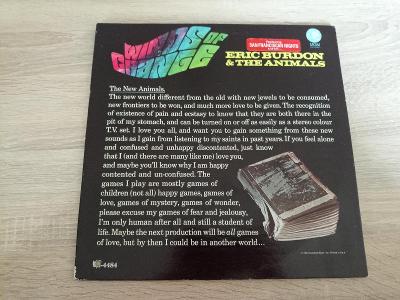 Eric Burdon And The Animals - Winds Of Change - Výb. Stav USA 1967 LP