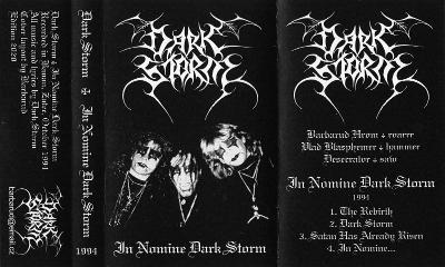 DARK STORM (Cz) - In Nomine Dark Storm  demo '94 Maniac Butcher