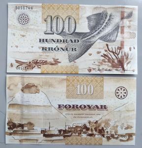 Faerské ostrovy 100 korun P-30 2011 UNC / N
