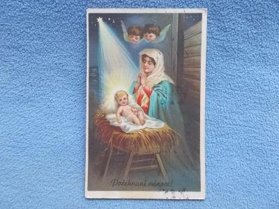 Náboženství pohlednice  církev náboženství Panna Maria Ježíšek 