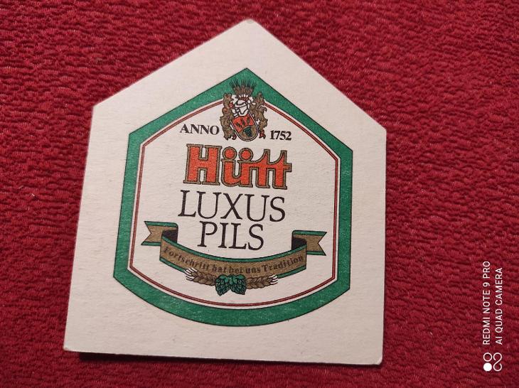 Hütt Luxus Pils tácek - Pivo a související předměty