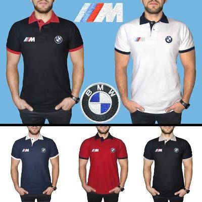 Bavlněné polokošile BMW M Power s vyšitým logem tričko