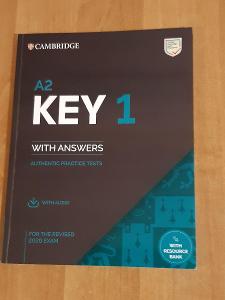 KEY Cambridge Exams A2 2020 sada 4 kompletních testů , poslechy + klíč