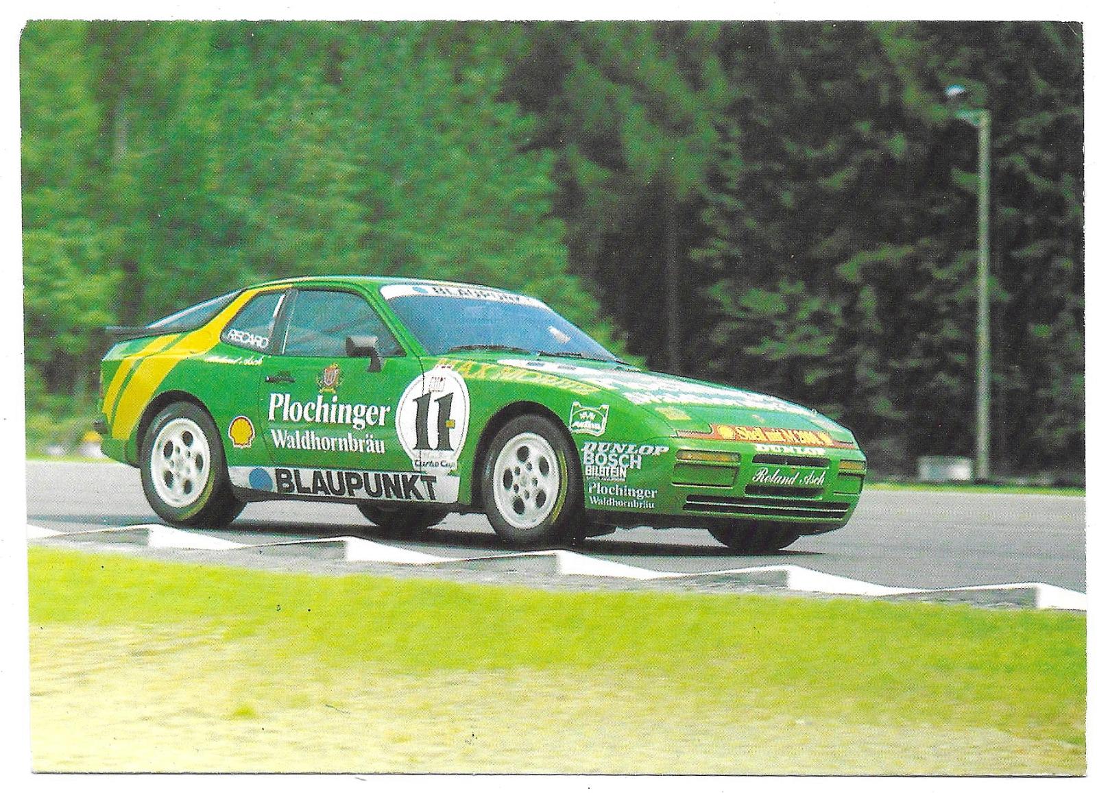 Roland ASCH PORSCHE Museum Karte/card 10x15 cm, Porsche 944 
