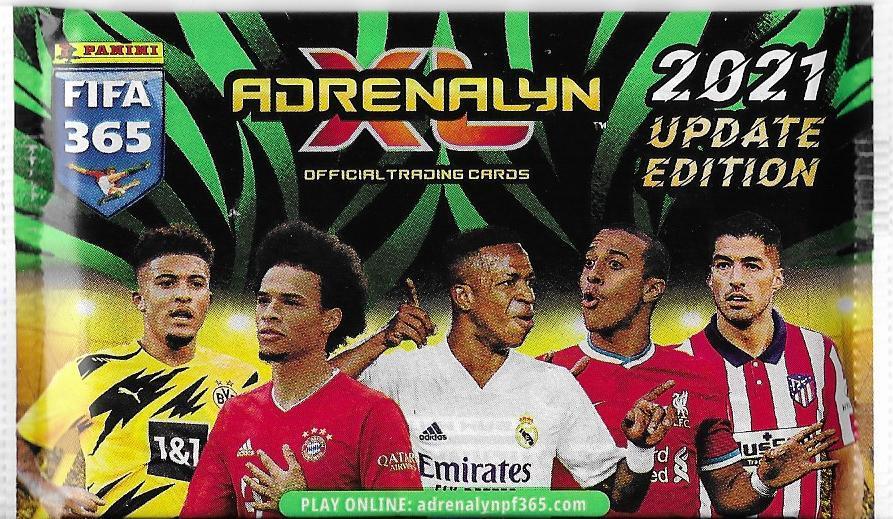 Fotbalové kartičky FIFA 365 2021 UPDATE Adrenalyn XL  : Nové balíčky !