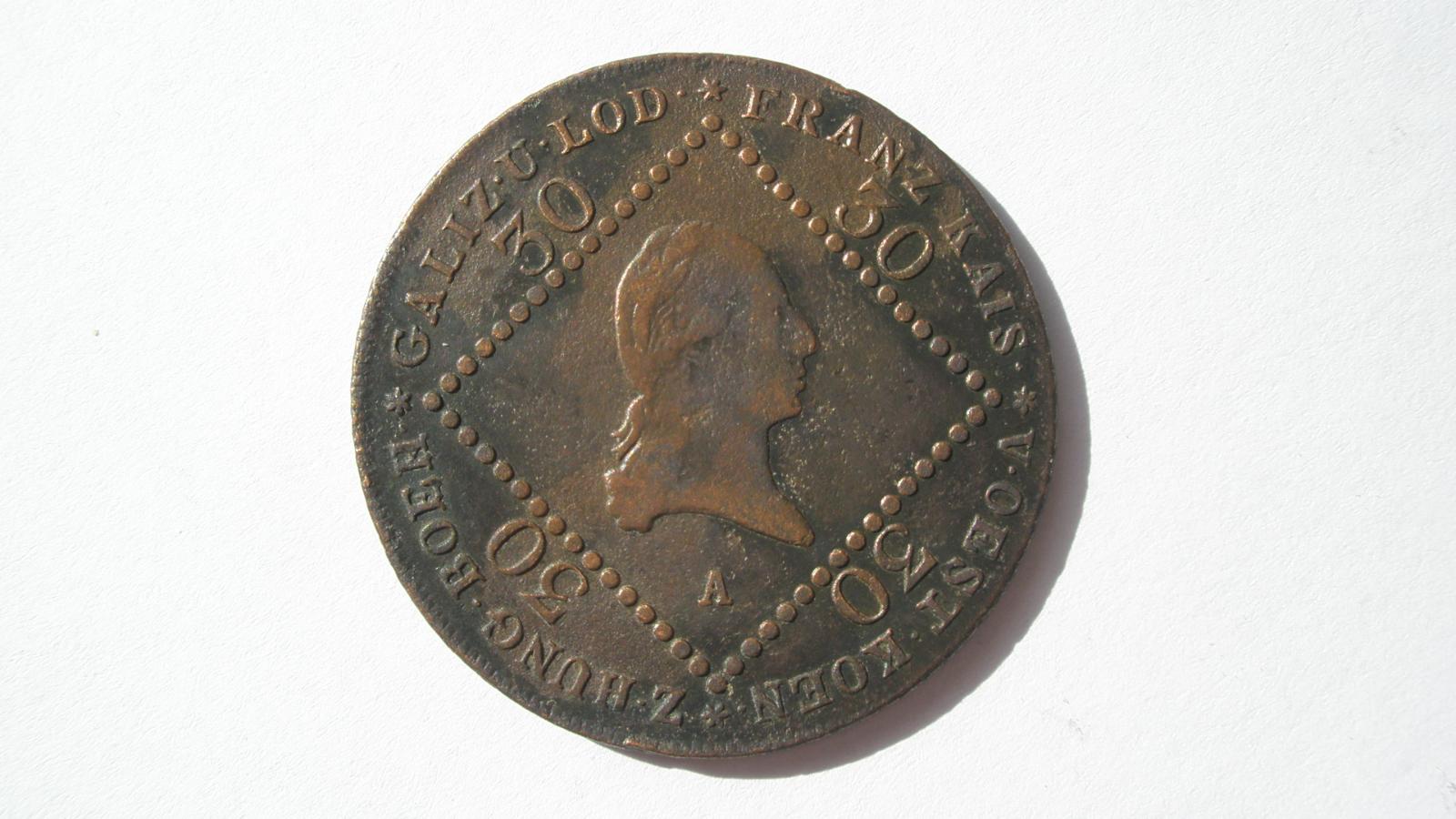 František II. 30 krajčír 1807 A - Numizmatika
