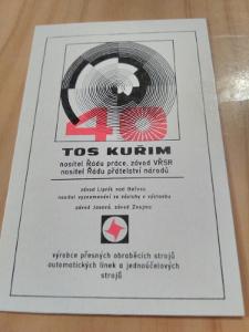 Kartičkové, kapesní kalendáříky - rok 1983 - Tos Kuřim