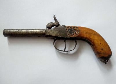 Germany, 1860-70, žaketový capsule pistol na cestu