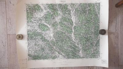 Vojenská mapa 4367-Giraltovce-Stropkov-Lužany-Koprivnica-Hanušovce1947