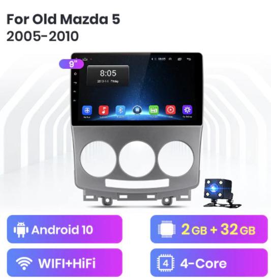 Rádio do Mazda 5 2005 - 2010 Android, GPS navigace Mazda 5 autoradio - TV, audio, video
