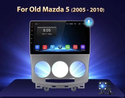 2GB RAM Android MAZDA 5 2005-2010, GPS navigace, KAMERA, WIFI USB