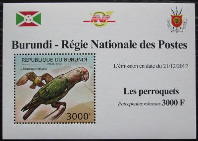 Burundi 2013 Papoušek kapský DELUXE Mi# 2815 Block 2355