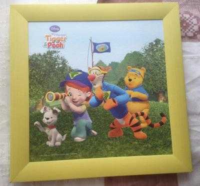 Disney Figger Pooh. 40x40 cm, reprodukce; Výprodej!!