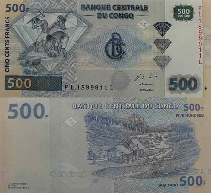 Kongo 500 franků   UNC - Bankovky Afrika