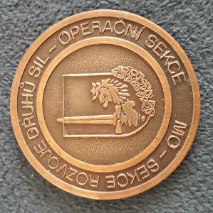 originál pamětní medaile AČR ministerstvo obrany operační sekce