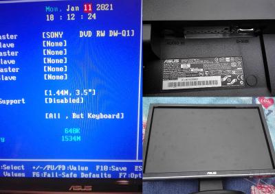 19" LCD černý značkový monitor ASUS VW198S repro záruka!