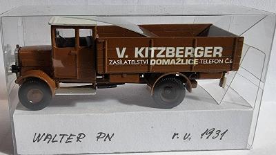 Model nákladního automobilu WALTER PN valník1:87