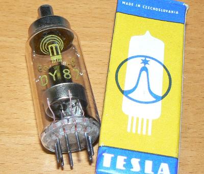 Elektronka Tesla DY 87 pravděpodobně nepoužitá, se zárukou!