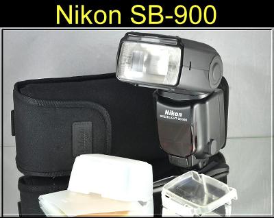 💥 Blesk: Nikon SPEEDLIGHT SB 900 **CLS s i-TTL*Master/Slave*👍**TOP