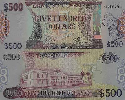Guyana 500 dollars P37-1  UNC