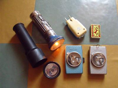 Staré svítilny/baterky