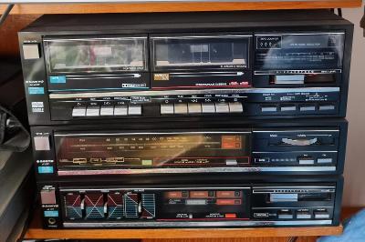 SANYO Double Tape Deck RDW377 Dolby ,Tuner JT 277, Amplifier JA 277