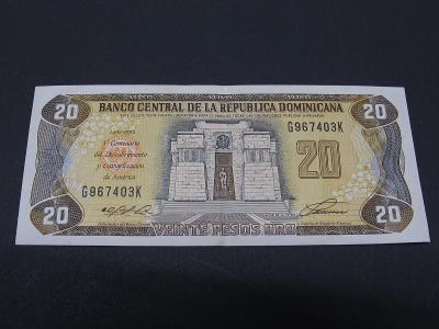 Dominican Republic: 20 Pesos 1992