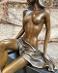 Erotická bronzová socha - Polonahá sexy žena Prsia zadoček luxus AKT - undefined