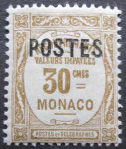 Monako 1937 Doplatní přetisk Mi# 154 0043