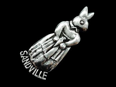 Stříbrná brož- Sandville