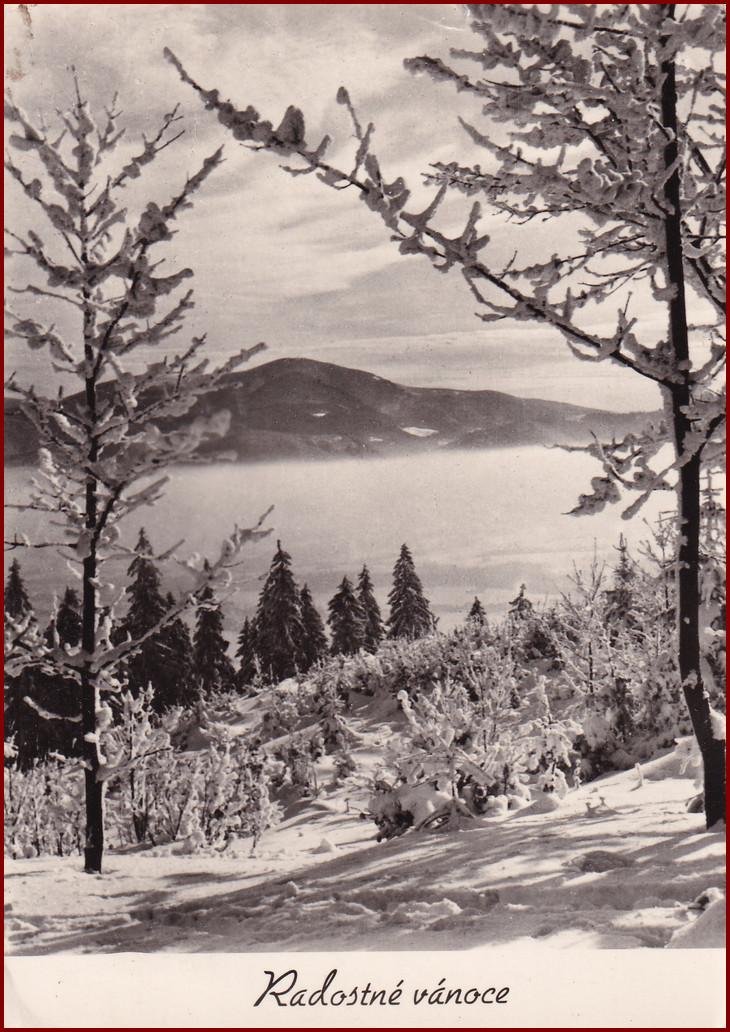 Beskydy * Vianočný pozdrav, zima, krajina, hory * V212 - Pohľadnice miestopis