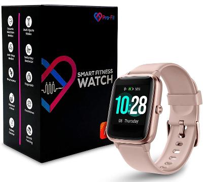Smart hodinky VeryfitPro SW021 růžové / od koruny