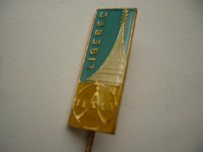 Starý odznak TESLA LIBEREC žlutý