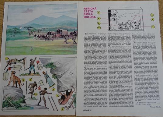 Dioráma - Africká cesta Emila Holuba. - Papírové modely